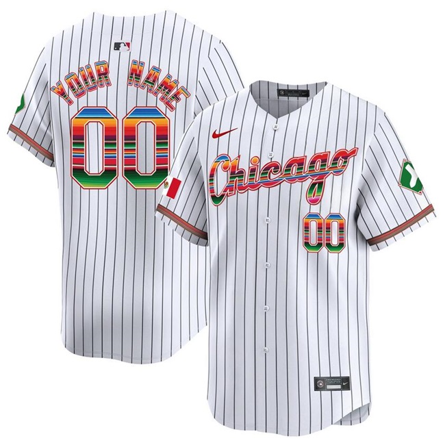 Women's Chicago White Sox Customized White Mexico Vapor Premier Limited Stitched Baseball Jersey(Run Small)